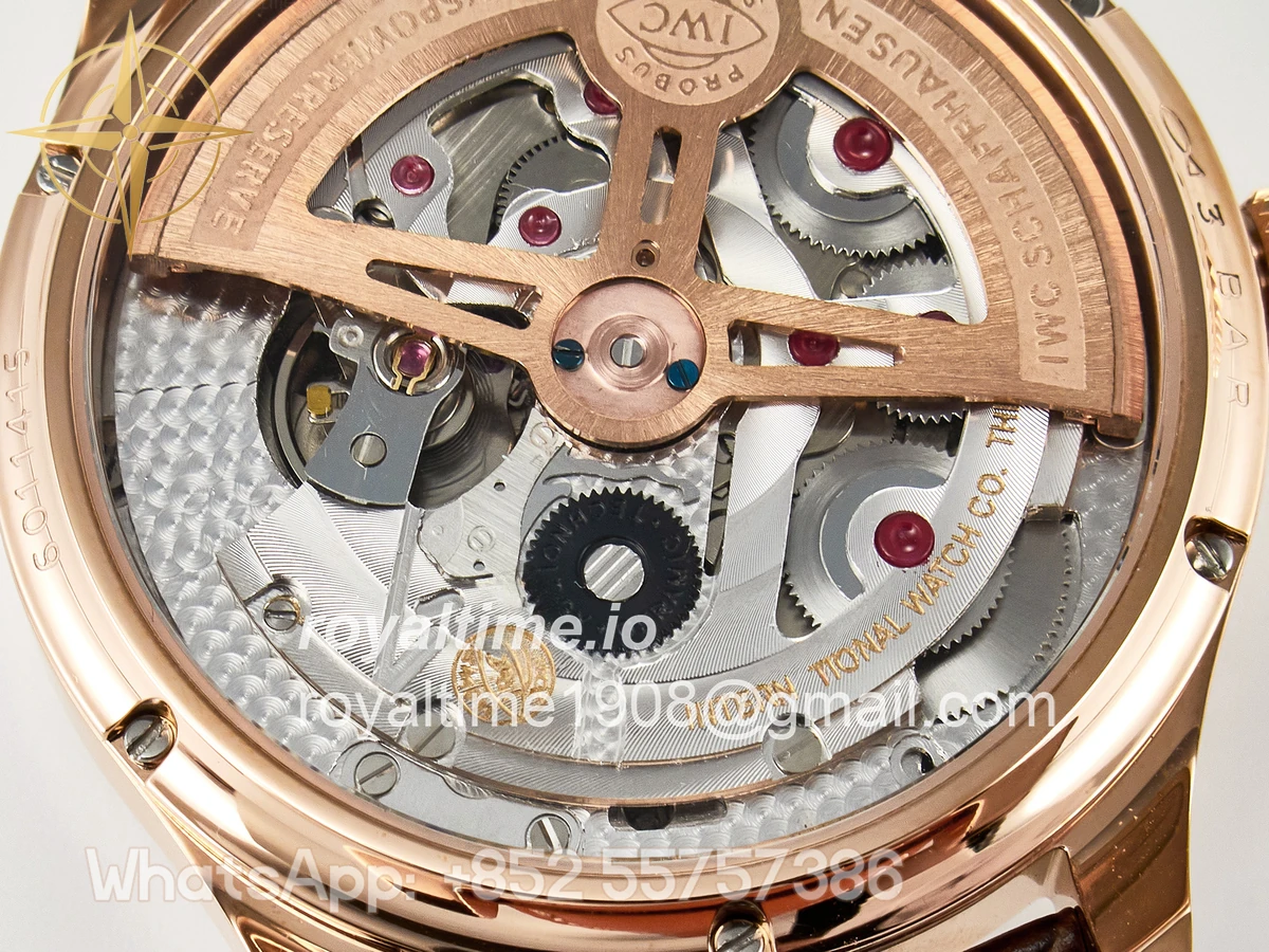 IWC IW5033 Portugieser Perpetual Calendar RG V9F White Dial on Brown Leather Strap A52610 - Image 20