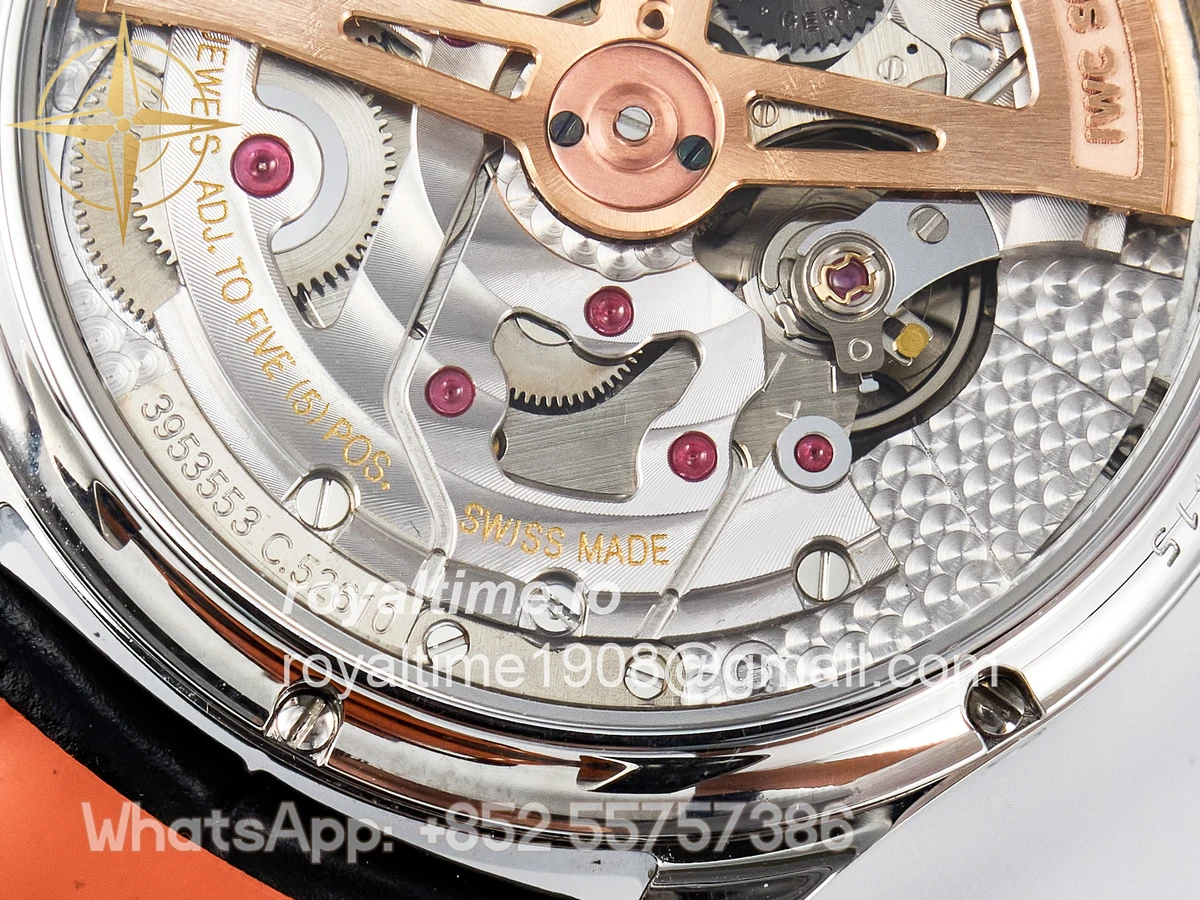 IWC IW5034 Portugieser Perpetual Calendar SS V9F Blue Dial on Black Leather Strap A52610 - Image 20