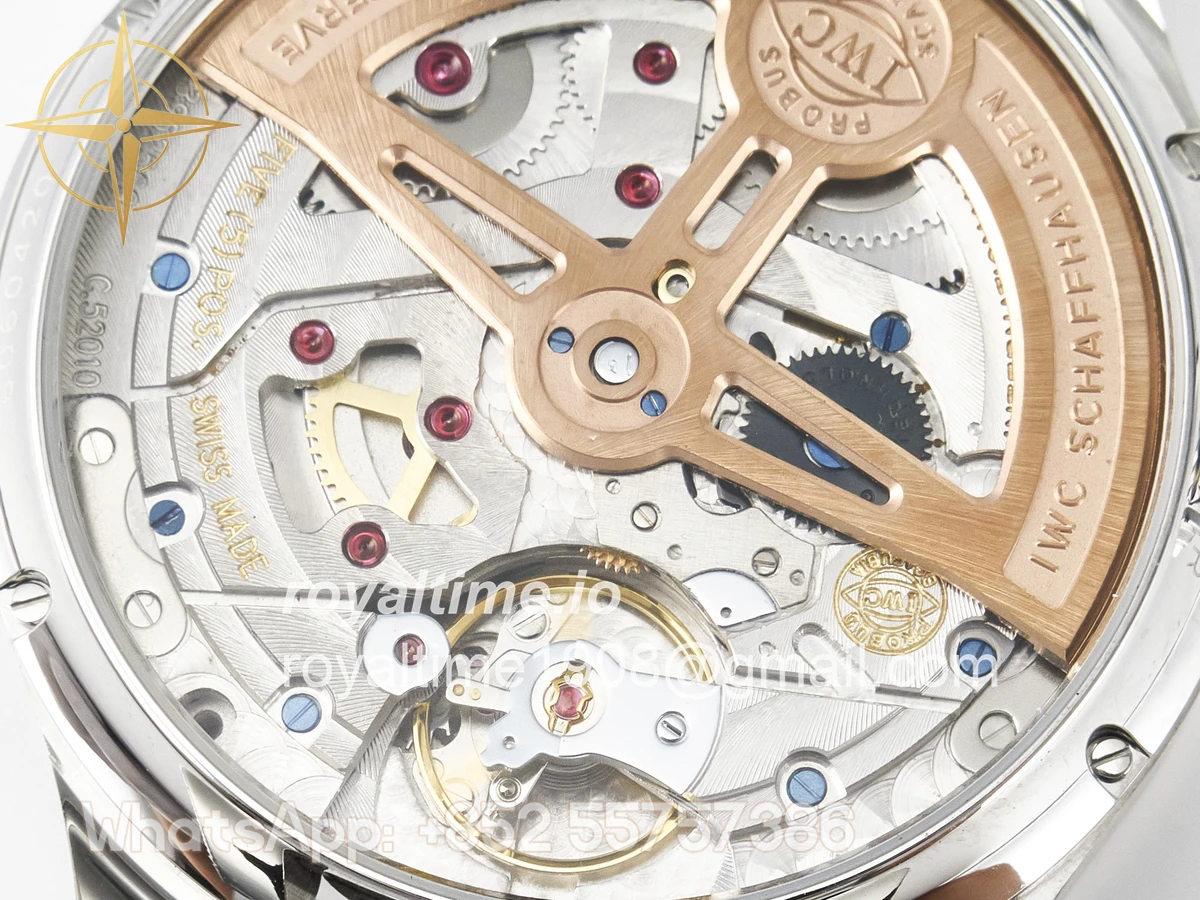 IWC Portugieser Perpetual Calendar SS 5033 APSF White Dial on Brown Leather Strap A52610 - Image 20