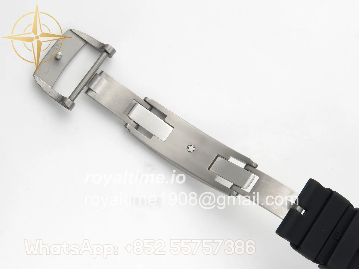 Richard Mille Custom RM055 Black Ceramic ZGF Silver Inner Bezel on Black Rubber Strap Vaucher Manufacture Fleurier Movement (Free Sprung) - Image 20