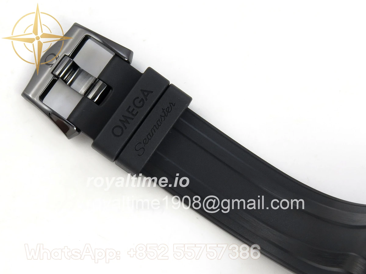 Omega Seamaster Diver 300M Black Ceramic Bezel RG ORF Black Dial On Black Rubber Strap OR8806 - Image 20