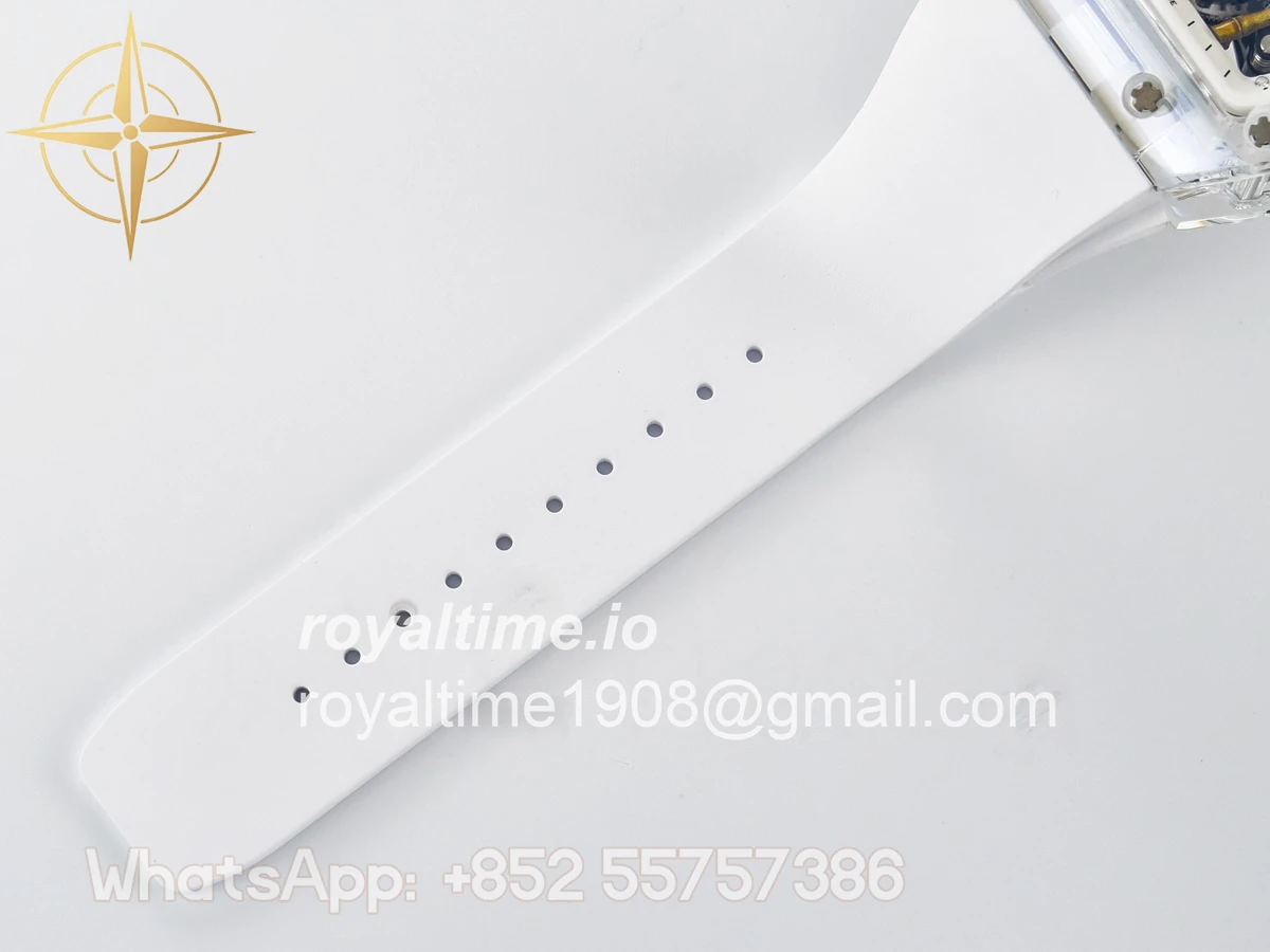 Richard Mille RM026 Transparent Tourbillon RMF Panda Skeleton Dial on Translucent Rubber Strap - Image 20