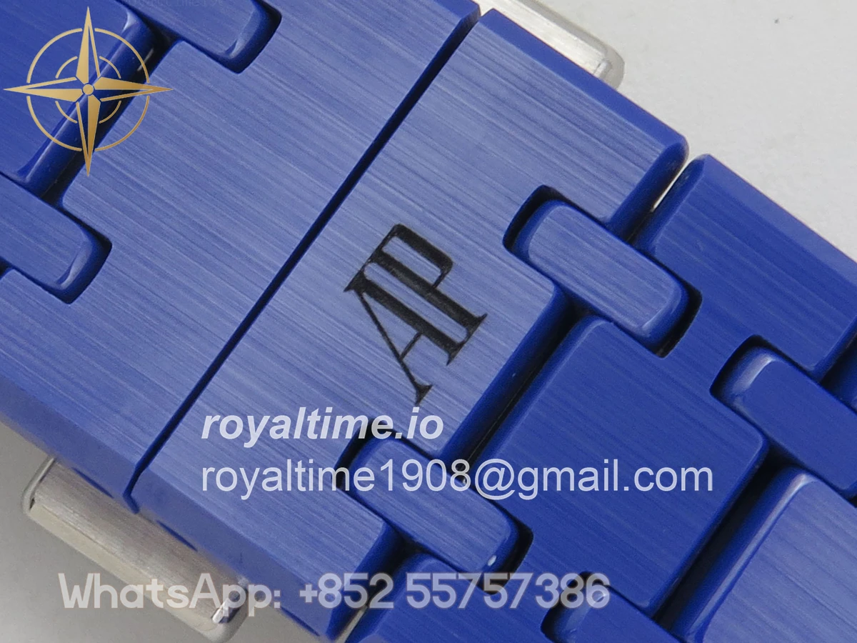 Audemars Piguet Royal Oak Chrono 26240 Blue Ceramic APSF Blue Dial On Blue Ceramic Bracelet SA4401 - Image 20