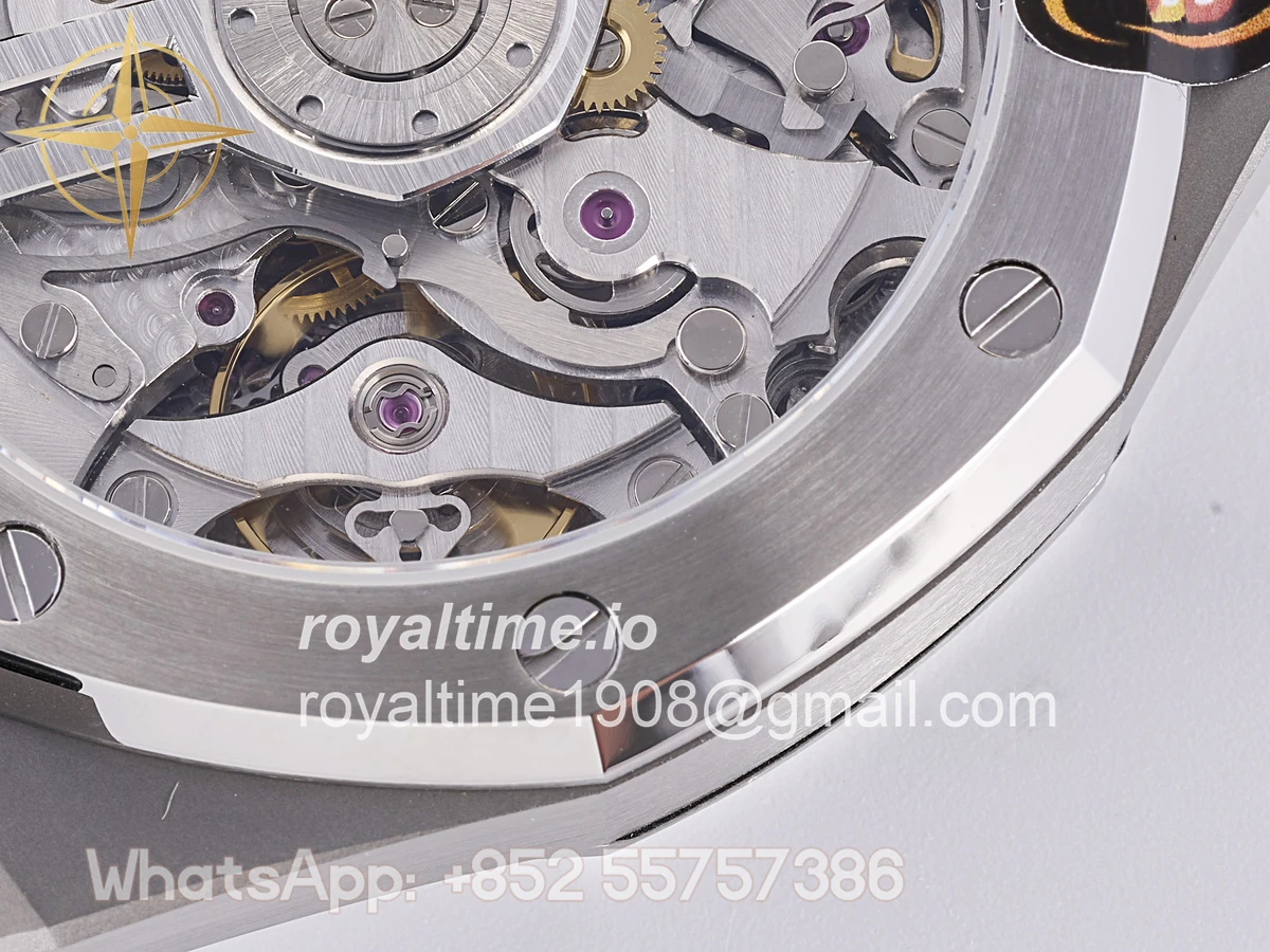 Audemars Piguet Royal Oak Chrono 26240 SS DDF Black Dial on Black Rubber Strap DD4401 (50th Anniversary) - Image 20