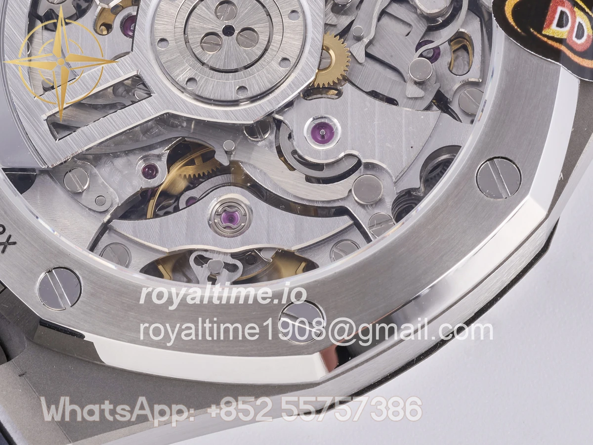 Audemars Piguet Royal Oak Chrono 26240 SS DDF Blue Dial on Blue Rubber Strap DD4401 (50th Anniversary) - Image 20