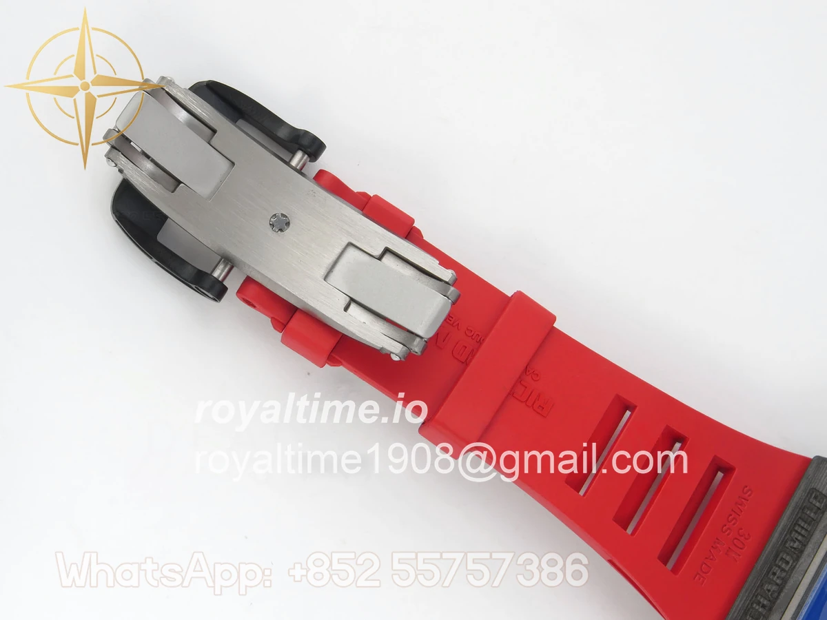 Richard Mille RM035-02 NTPT ZF Skeleton Dial on Red Rubber Strap RMAL1 V7 - Image 20