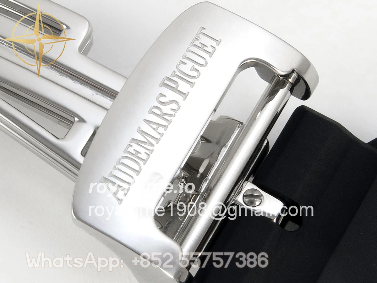 Audemars Piguet Royal Oak Chrono 26240 SS DDF White Dial on Black Rubber Strap DD4401 (SW Dial) - Image 20