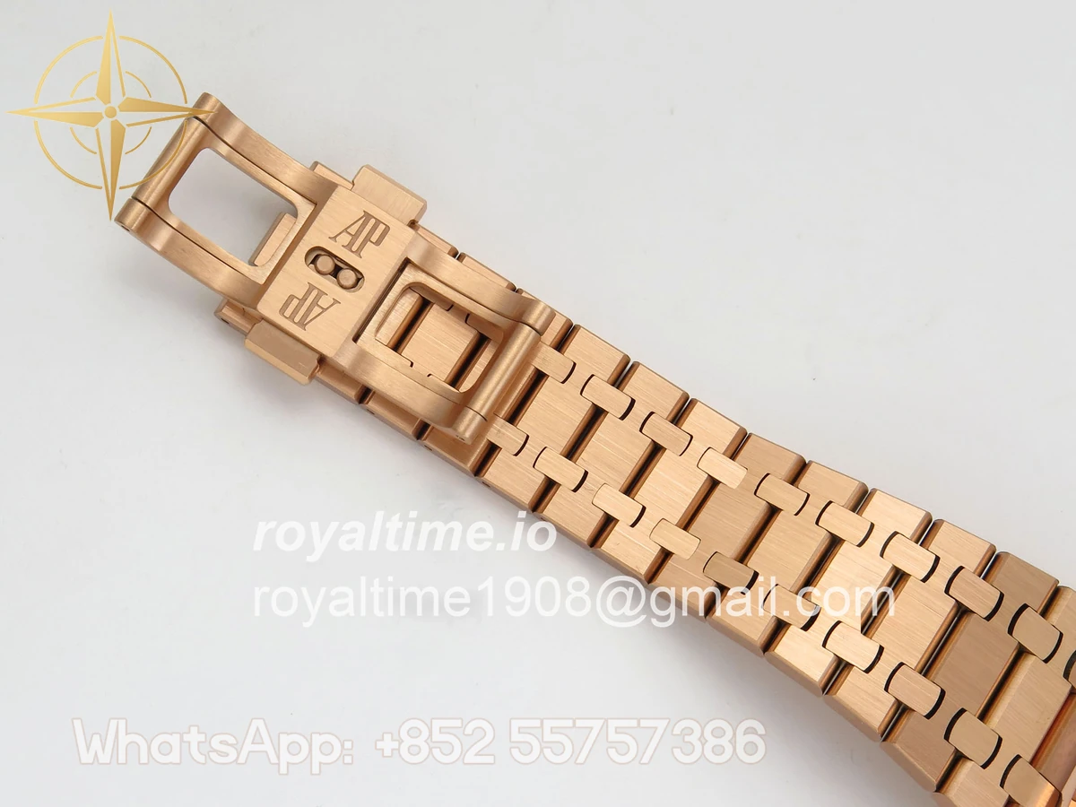 Audemars Piguet Royal Oak Chrono 26331 RG APWF Blue/RG Dial on RG Bracelet A2385 - Image 20