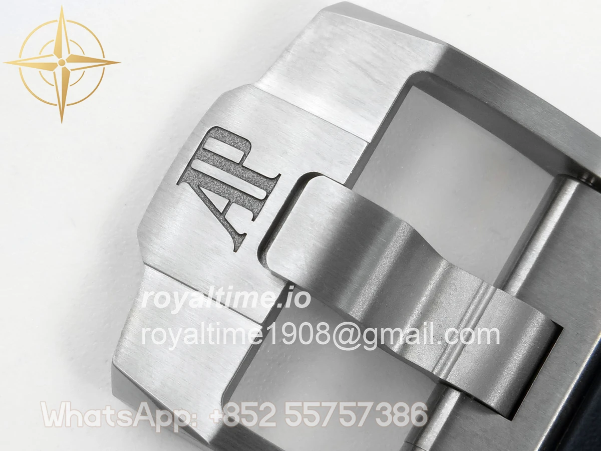 Audemars Piguet Royal Oak Offshore 43mm 26420 Ceramic Bezel SS DDF Blue Dial On Blue Rubber Strap DD4401 - Image 20