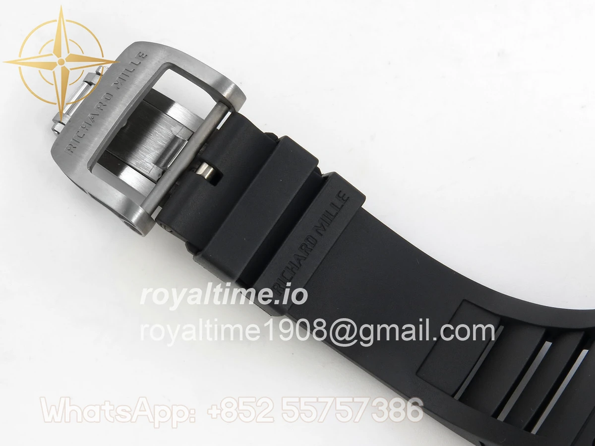 Richard Mille RM055 Black Ceramic APSF on Black/Red Inner Bezel on Black Rubber Strap RMUL2 - Image 20