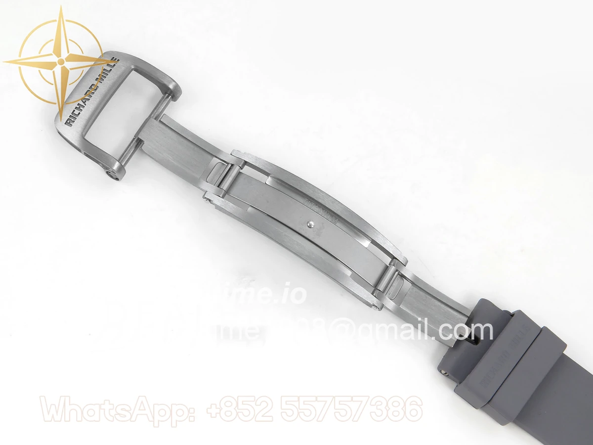 Richard Mille AVF RM055 Gray Cemira on Gray Rubber Strap Vaucher RMUL2 Free Sprung (Mod) - Image 21