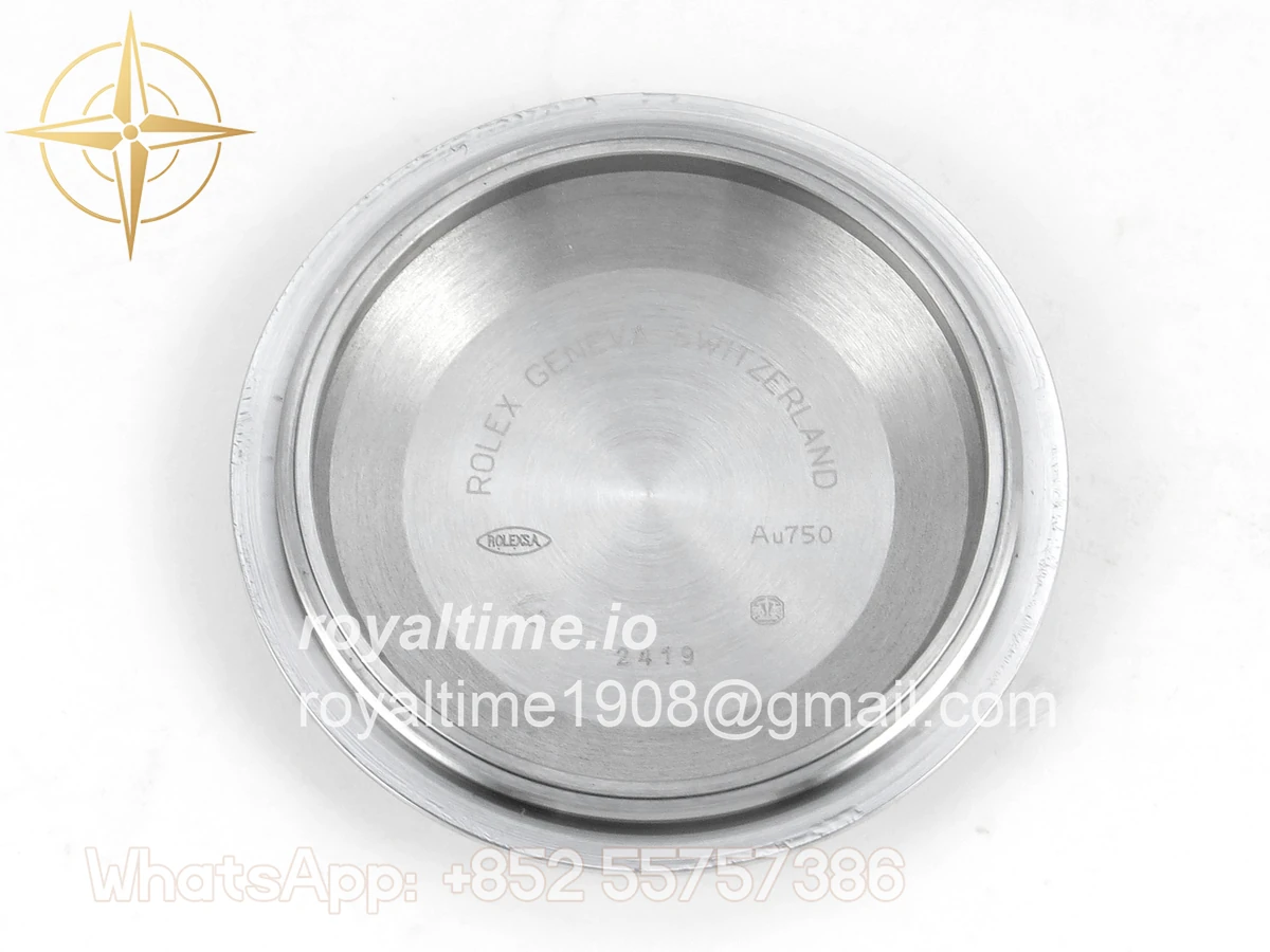 Rolex DayDate 40 SS QF 904L Steel Black Crystal Dial on President Bracelet VR3255 V8 (Gain Weight) - Image 21