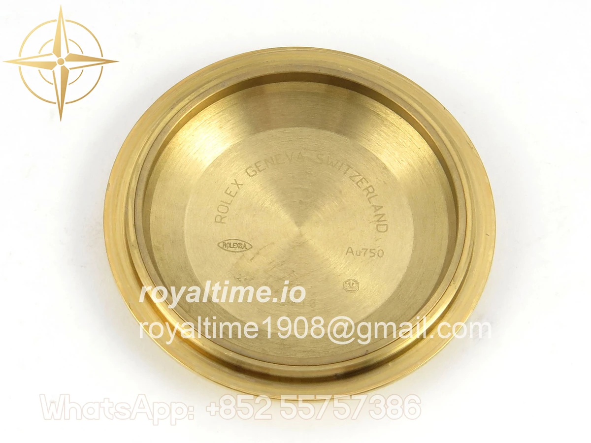 Rolex DayDate 40 YG QF 904L Steel Green Roman Dial on President Bracelet VR3255 V8 (Gain Weight) - Image 21