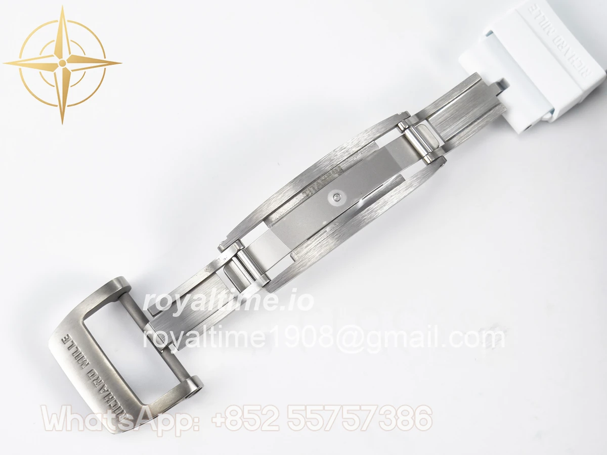 Richard Mille RM061 White Ceramic ZF on White Rubber Strap RMUL2 - Image 21