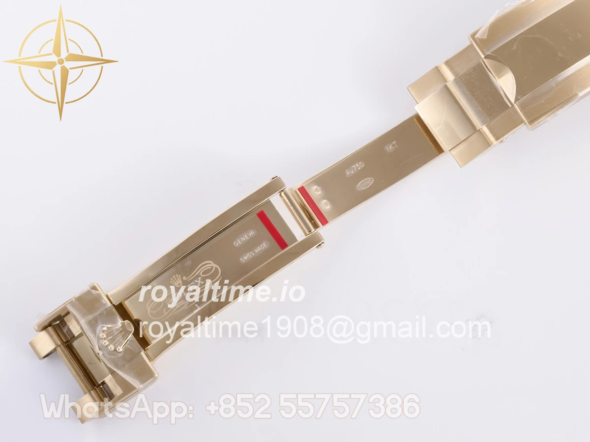 Rolex Daytona 126518 3BF YG/Black Dial Sticks Markers on Oysterflex Strap Weighted 160g - Image 21