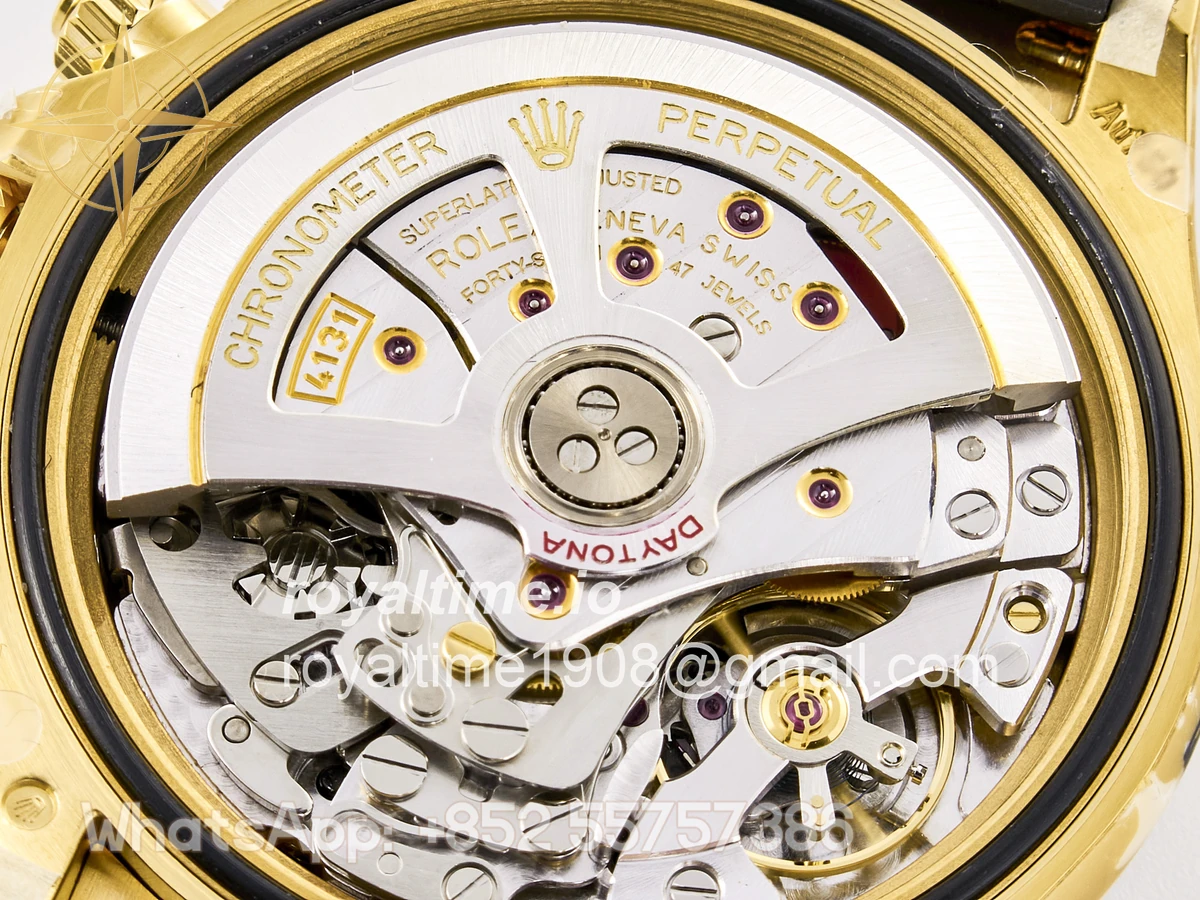 Rolex Daytona 126518 TMF YG/Black Dial on Oysterflex Strap DD4131 - Image 21