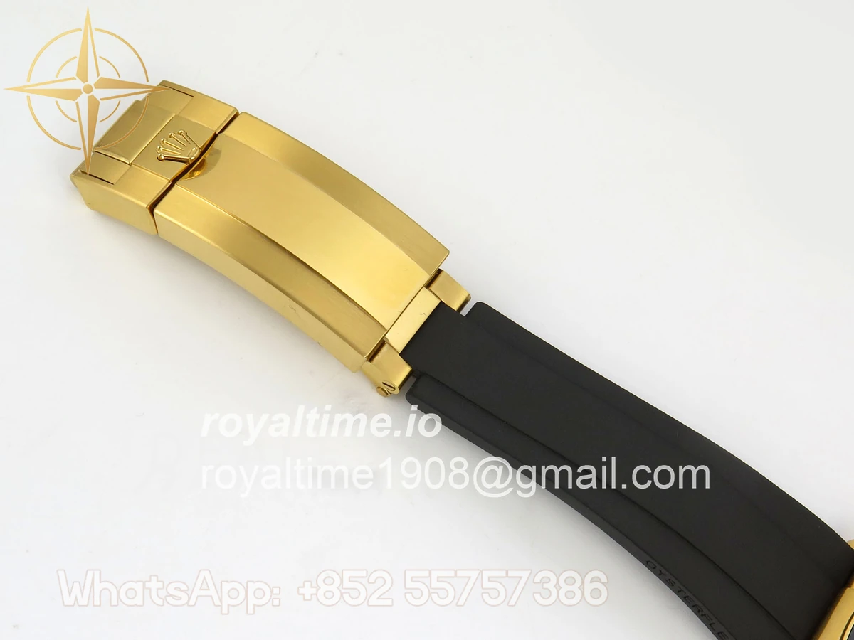 Rolex Daytona 126518 TMF YG/Black Dial on Oysterflex Strap SH4131 (Weighted) - Image 21