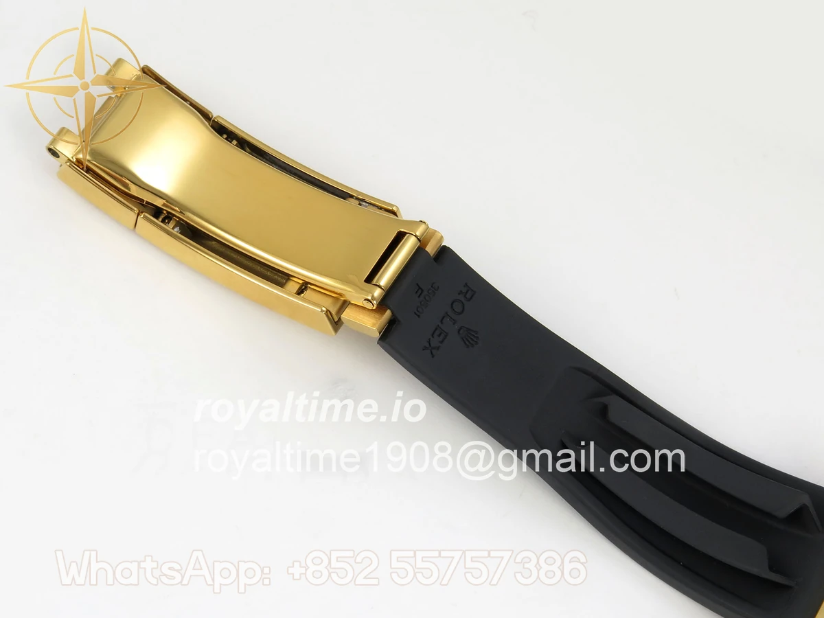 Rolex Daytona 126518 UFO YG/Black Stick Dial on Oysterflex Strap UF4131 - Image 21