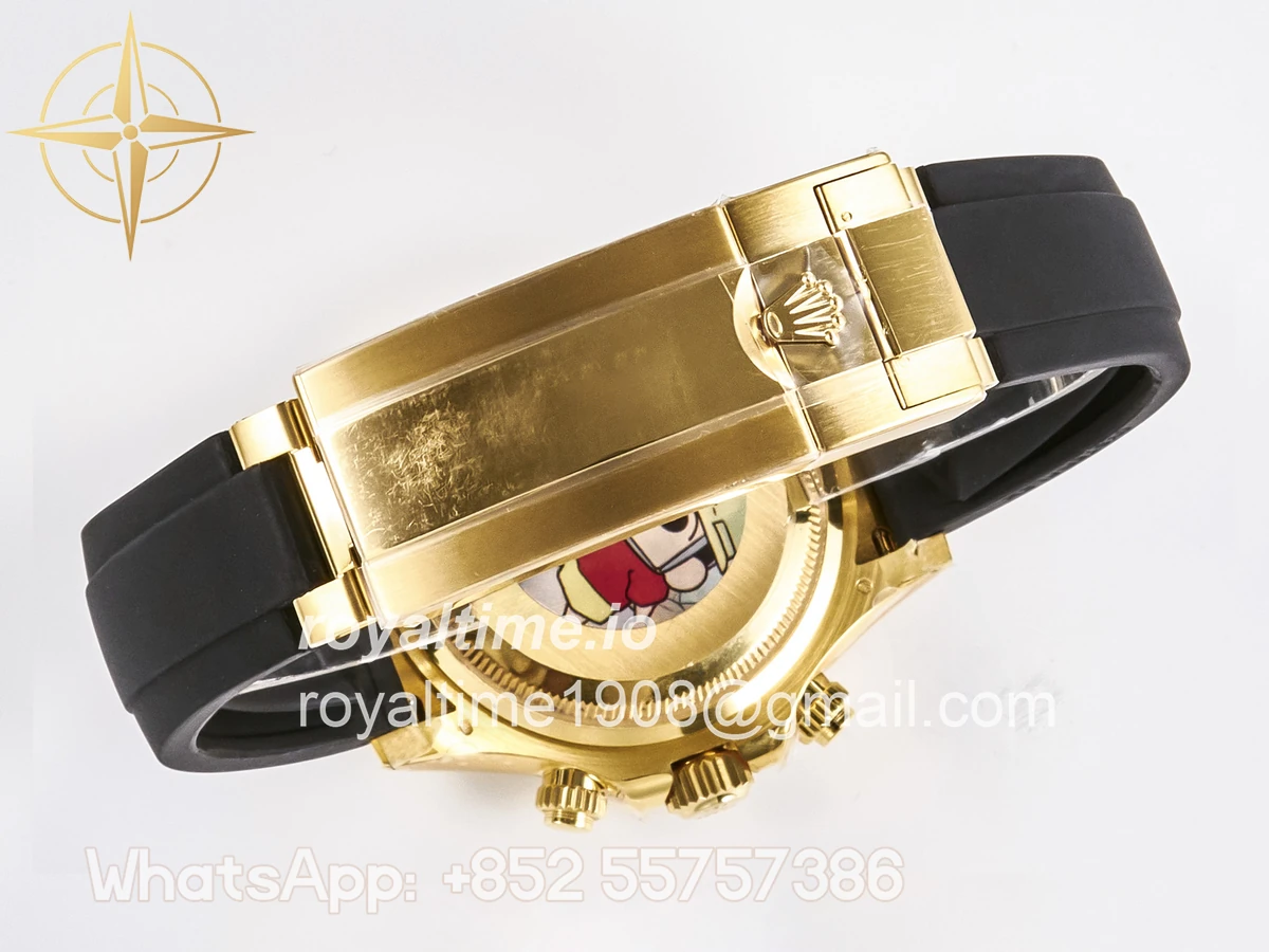 rolex Daytona 126518 YG ARF Black/YG Diamonds Dial on Oysterflex Strap DD4131 V2 (Weighted) - Image 21