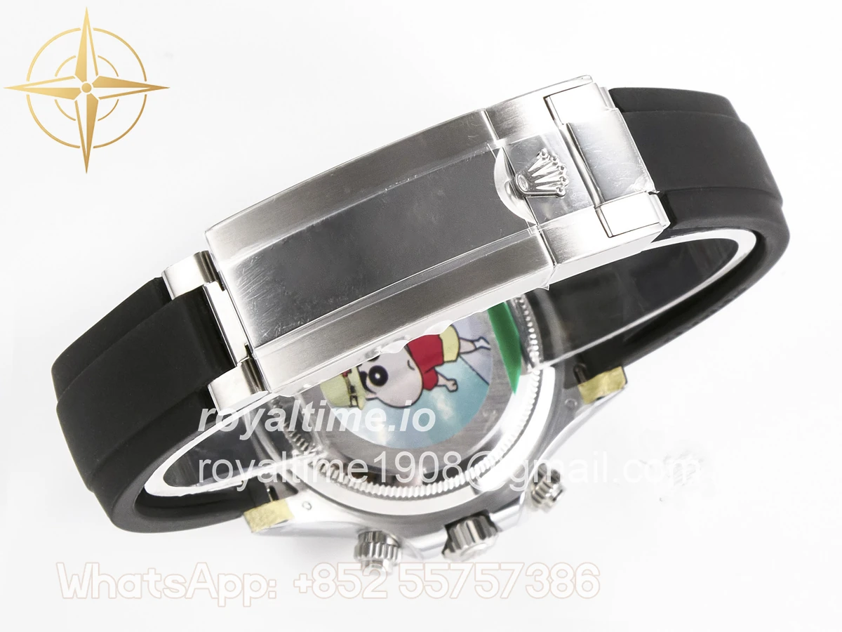 Rolex Daytona 126519 SS ARF Silver/Black Stick Dial on Oysterflex Strap DD4131 V2 (Weighted) - Image 21