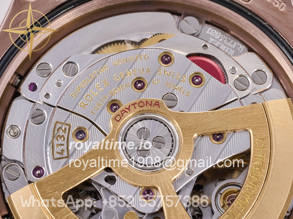 Rolex Daytona 126525 LN Le Mans QF on RG Bracelet JH4132 Free Sprung (Weighted) 175g - Image 21