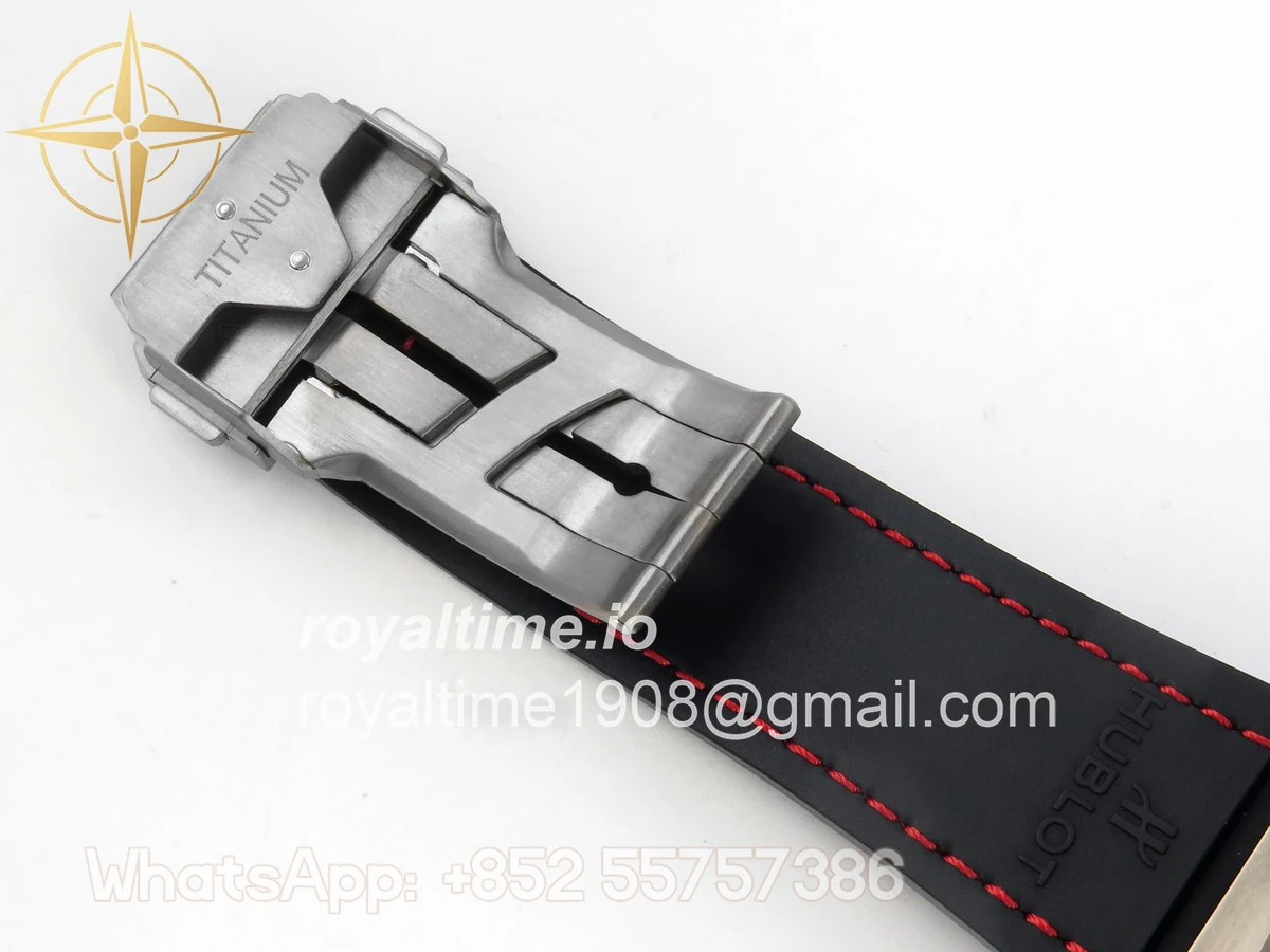 Hublot Big Bang Ferrari Titanium HBBF Carbon Fiber Bezel on Black Leather Strap A1241 - Image 21