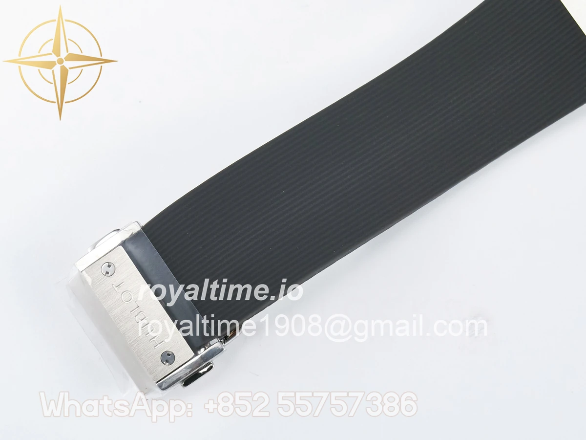 Hublot Classic Fusion Bang 42mm HBF Gray Dial Diamonds Bezel on Gray Rubber Strap A2892 - Image 21