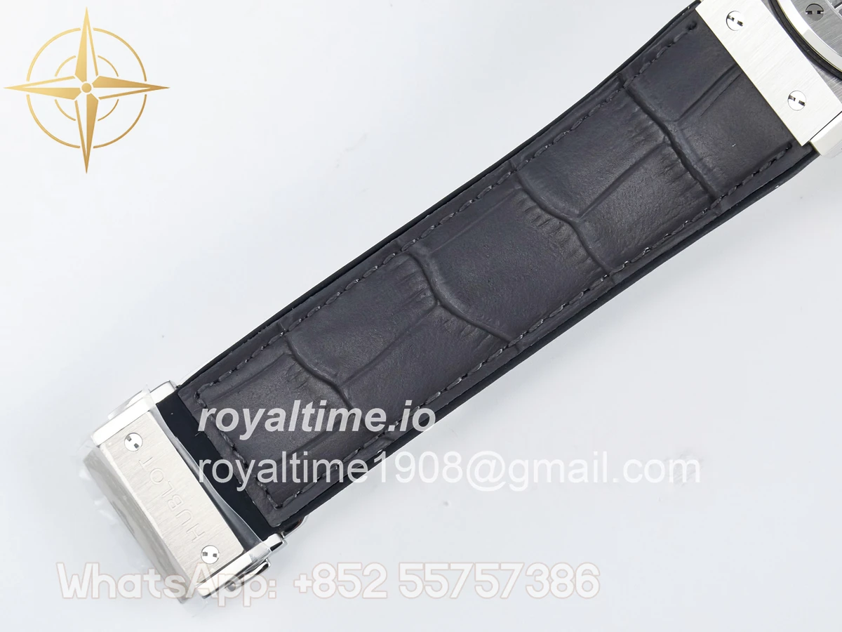 Hublot Classic Fusion Bang 42mm HBF Gray Dial on Gray Leather Strap A2892 - Image 21