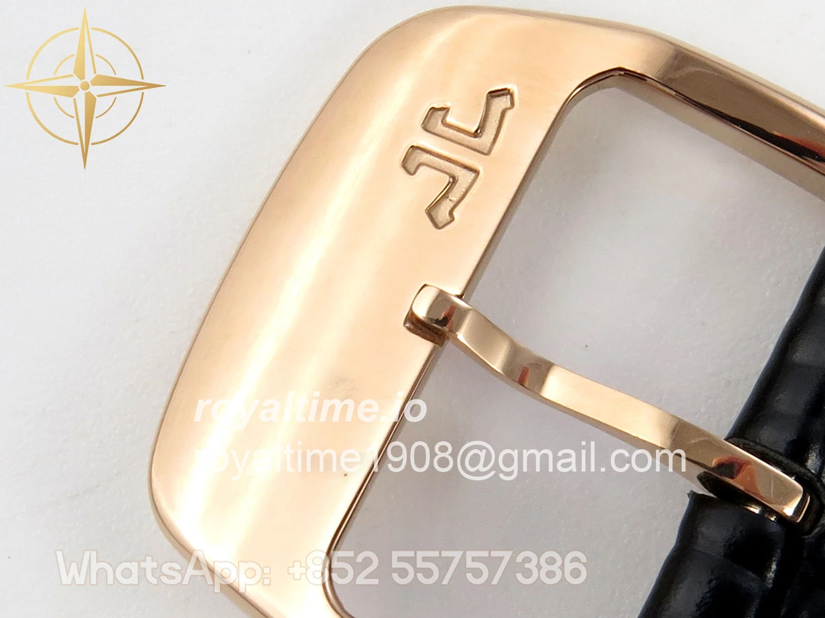 Jaeger-LeCoultre Master Ultra Thin Power Reserve RG APSF Cream Dial on Brown Leather Strap DD938 - Image 21