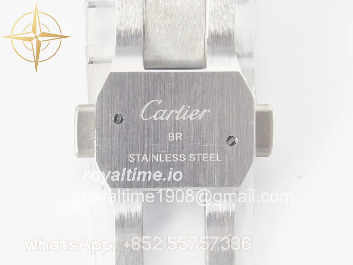 Cartier Santos de Cartier 40mm SS BVF White Dial on SS Bracelet MIYOTA 9015 - Image 21