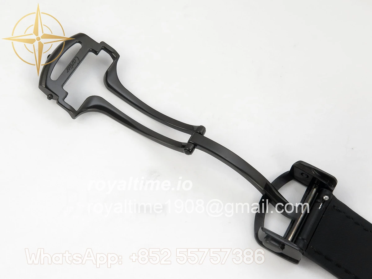 Cartier Santos de Cartier Skeleton PVD MLF Skeleton Dial on Black Leather Strap 9612MC - Image 21