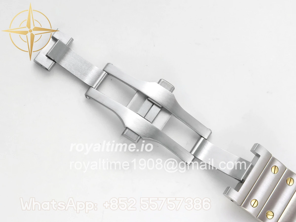 Cartier Santos de Cartier Skeleton SS MLF Skeleton Green Dial on SS SmartLink Bracelet 9611MC - Image 21