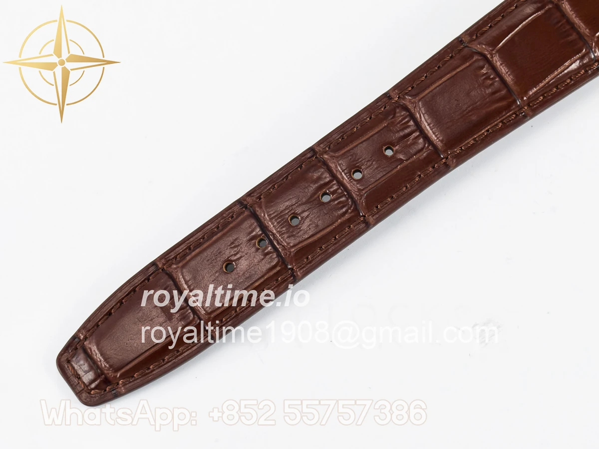 IWC Portugieser Perpetual Calendar SS 5033 APSF White Dial on Brown Leather Strap A52610 - Image 21