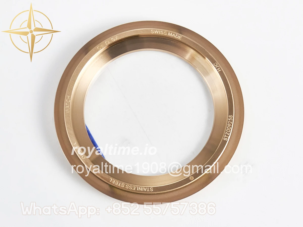 Omega Seamaster 300M Diver Rose Gold VSF Black Dial on Mesh Bracelet A8806 - Image 21