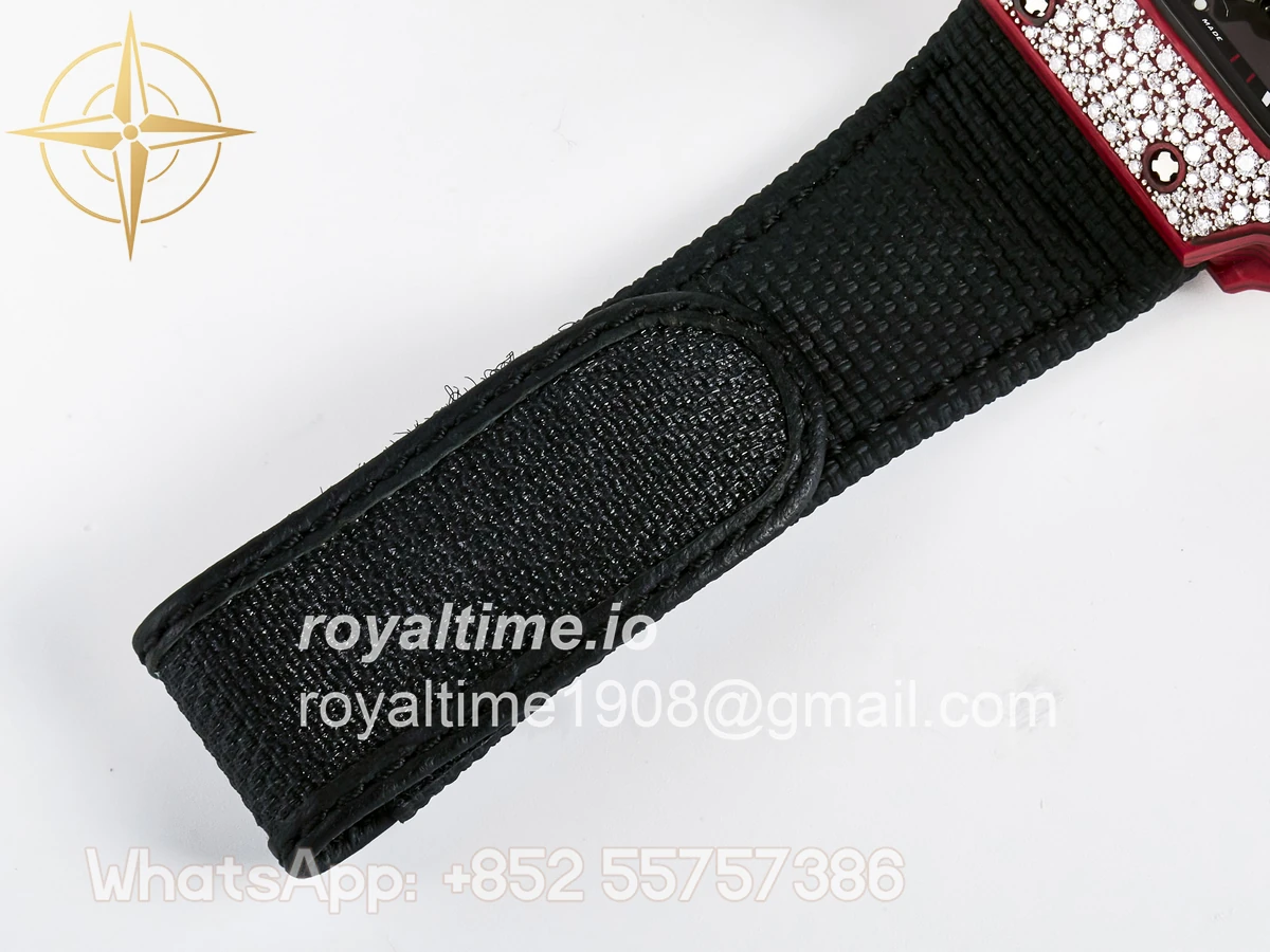 Richard Mille Custom RM035-02 Red NTPT PPMF Red Crown on Nylon Strap Custom Vaucher Movement - Image 21