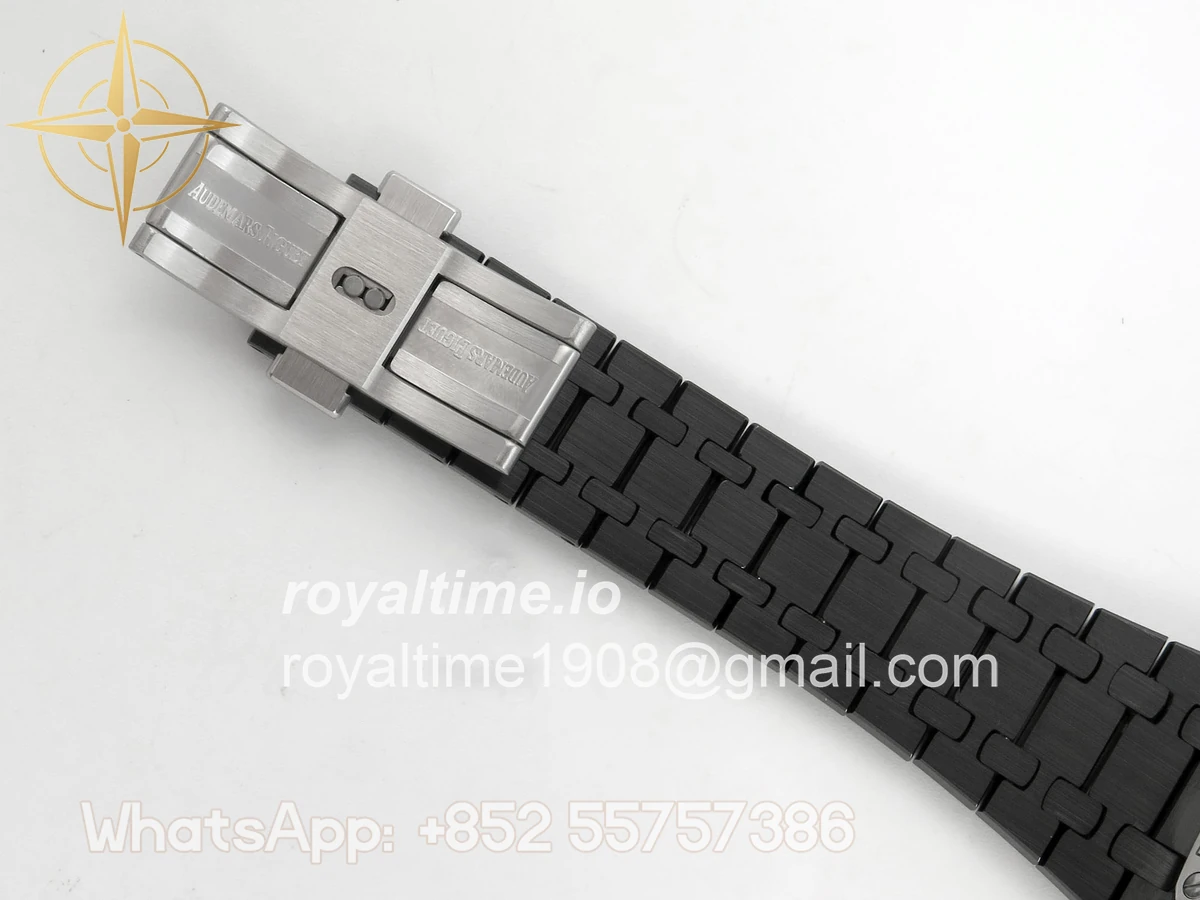 Audemars Piguet Royal Oak Chrono 26240 Black Ceramic Blue Dial APSF on Ceramic Bracelet SA4401 - Image 21