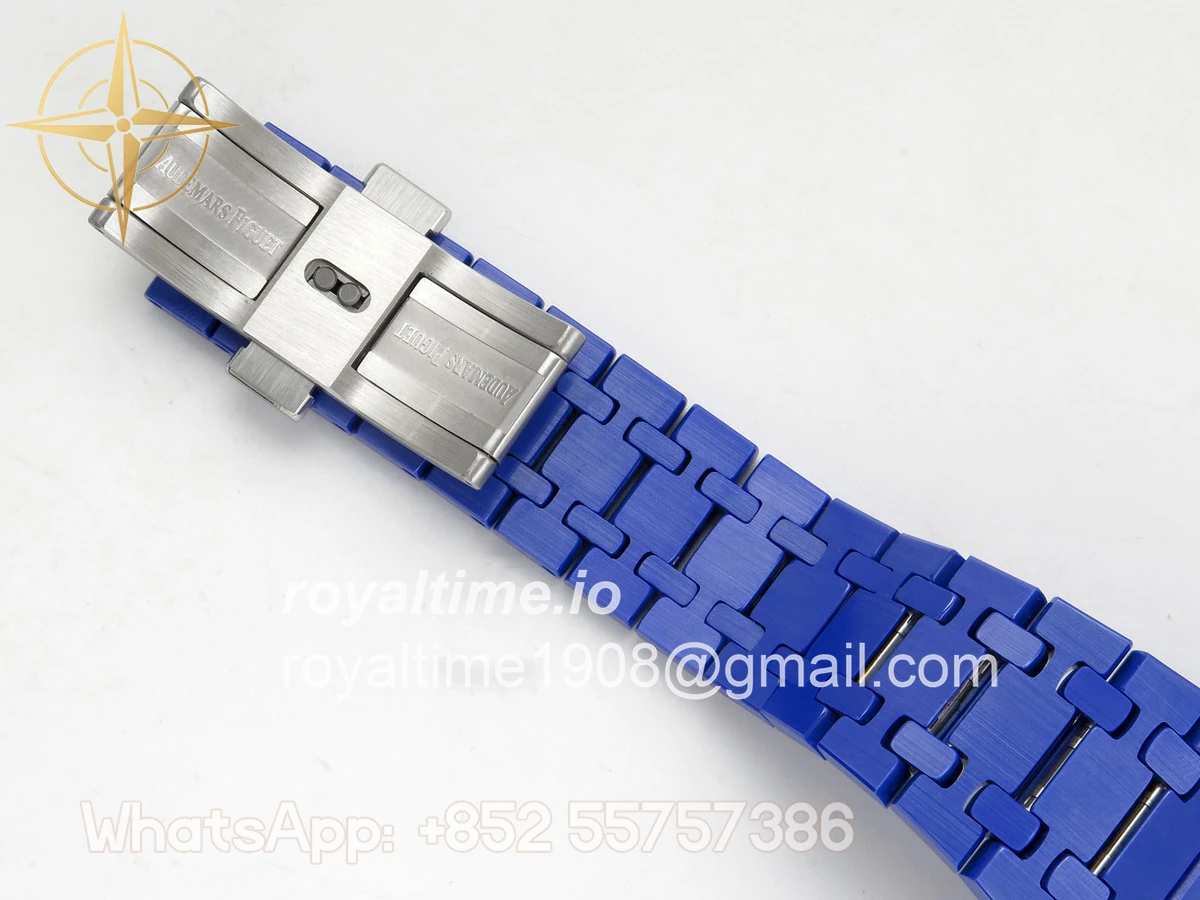 Audemars Piguet Royal Oak Chrono 26240 Blue Ceramic APSF Blue Dial On Blue Ceramic Bracelet SA4401 - Image 21
