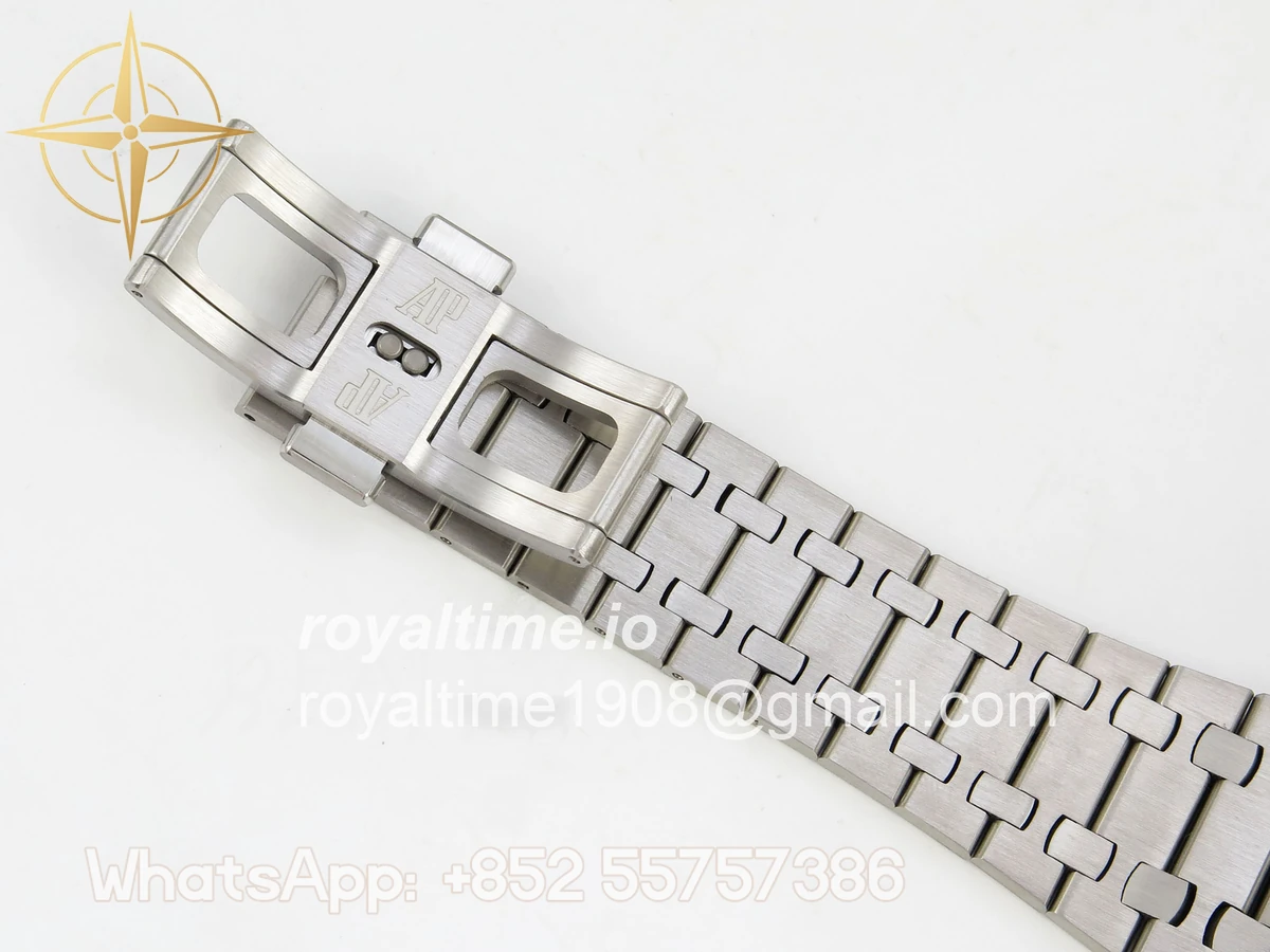 Audemars Piguet Royal Oak Chrono 26240 Frosted SS APSF Gray/Black Dial on Bracelet SA4401 V2 (Free Sprung) - Image 21