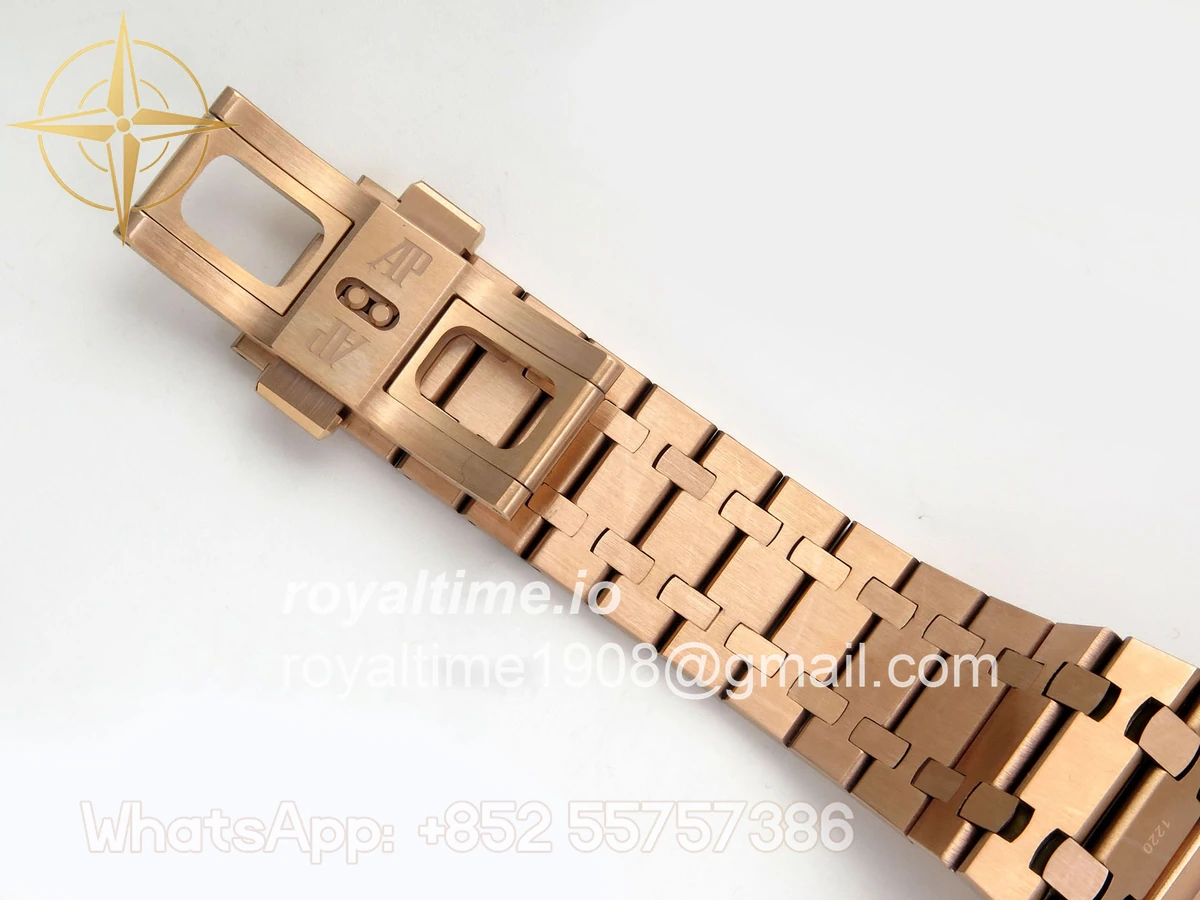 Audemars Piguet Royal Oak Chrono 26240 RG DDSF Blue Dial on RG Bracelet DD4401 - Image 21