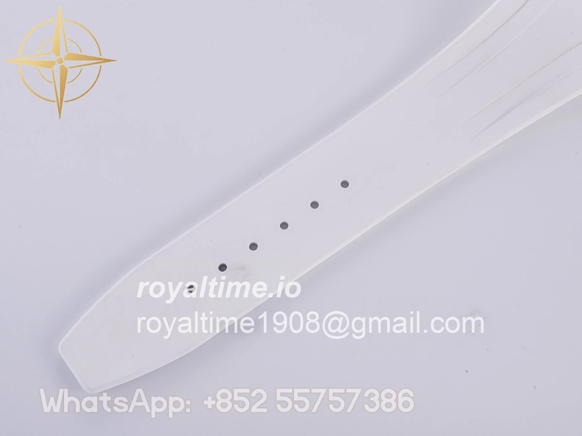 Audemars Piguet Royal Oak Chrono 26240 SS DDF Silver Dial on White Rubber Strap DD4401 (50th Anniversary) - Image 21