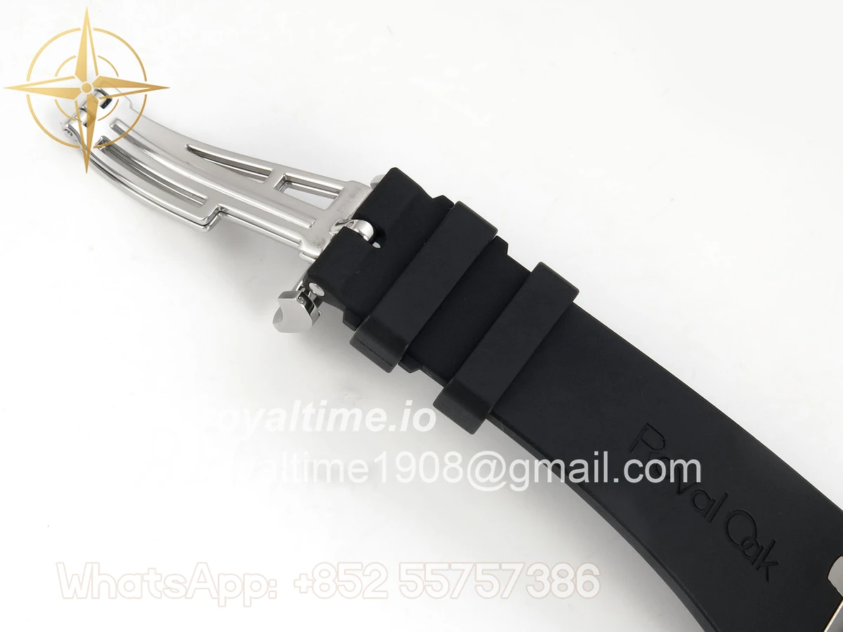 Audemars Piguet Royal Oak Chrono 26240 SS DDF White Dial on Black Rubber Strap DD4401 (SW Dial) - Image 21