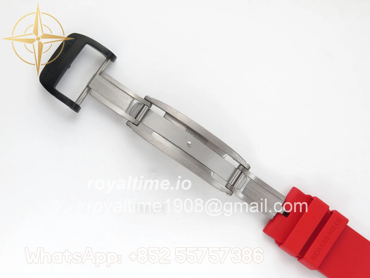 Richard Mille RM035-02 NTPT ZF Skeleton Dial on Red Rubber Strap RMAL1 V7 - Image 21