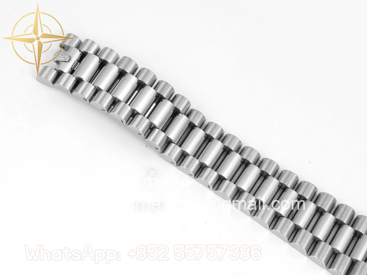 Rolex Day Date 40 SS TMF Blue Roman Dial on President Bracelet VR3255 (220g) - Image 21