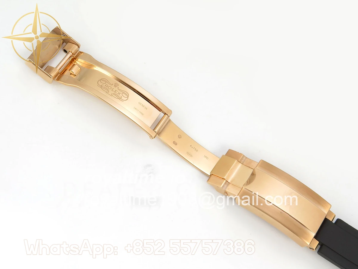 Rolex Daytona 126515 TMF Black/RG Diamonds Dial on Oysterflex Strap DD4131(162g) - Image 22