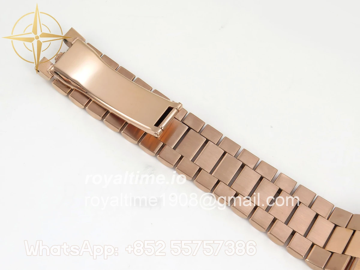 Rolex Day Date 40 RG TMF Brown Ombre Roman Dial on President Bracelet VR3255 (220g) - Image 22