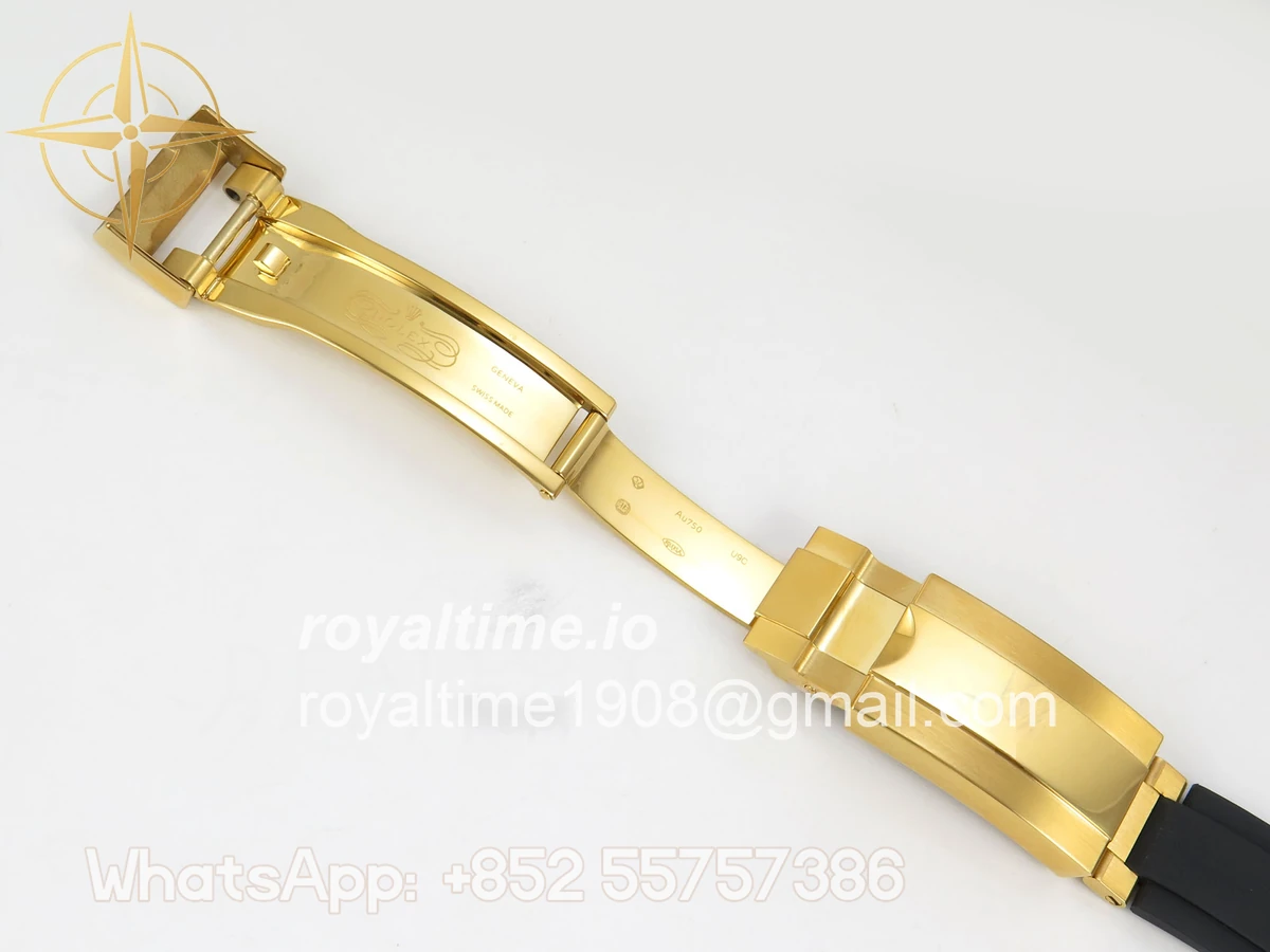 Rolex Daytona 126518 UFO YG/Black Stick Dial on Oysterflex Strap UF4131 - Image 22