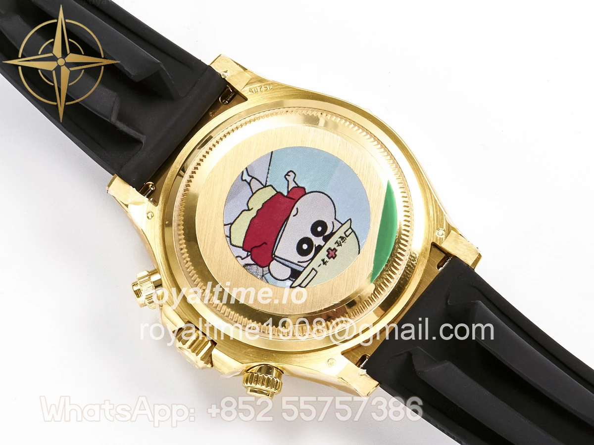 rolex Daytona 126518 YG ARF Black/YG Diamonds Dial on Oysterflex Strap DD4131 V2 (Weighted) - Image 22