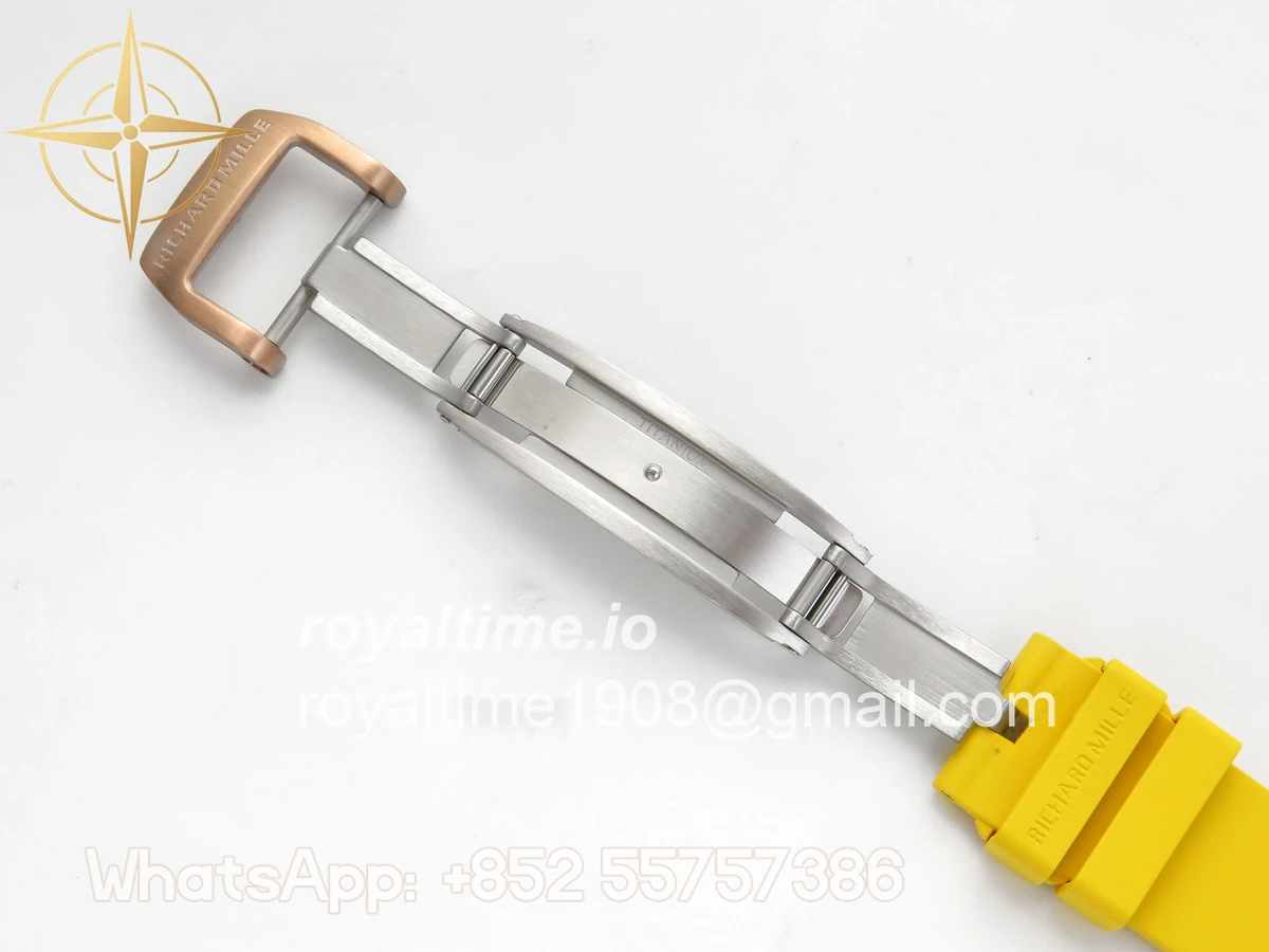 Richard Mille RM88 Tourbillon Smiley White Ceramic RMF on Yellow Rubber Strap - Image 22