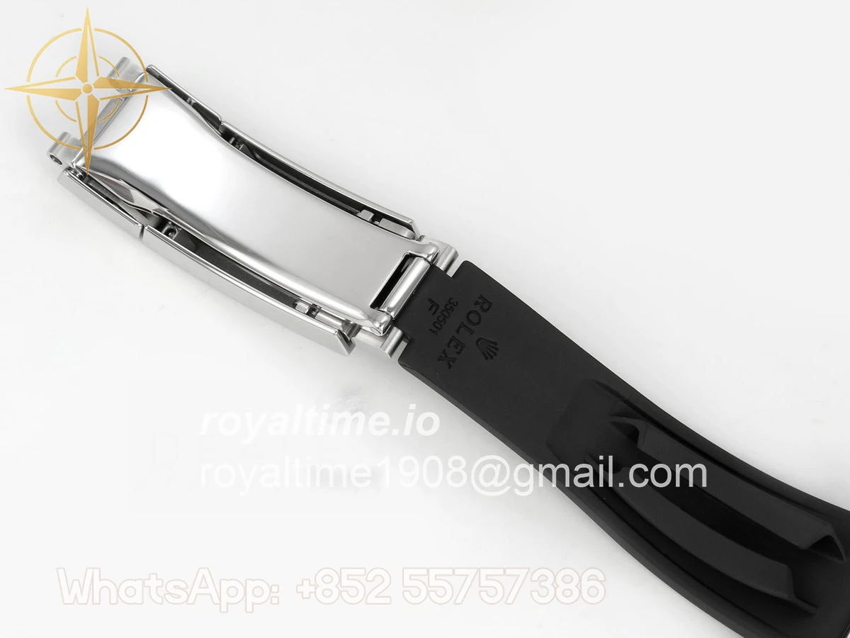 Rolex Daytona 126519 SS Clean Plus Black/Gray Dial on Black Rubber Strap DD4131 - Image 22