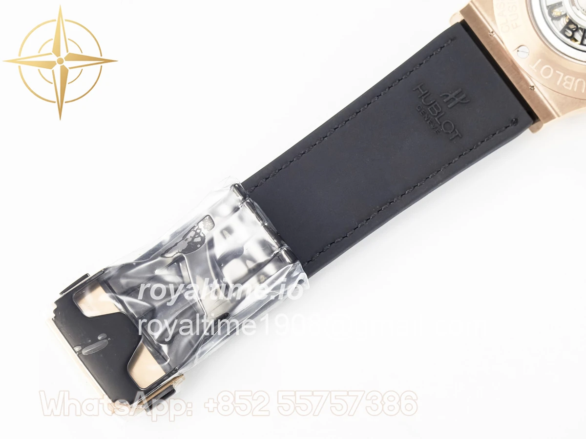 Hublot Classic Fusion 42mm RG JJF Green Dial on Green Gummy Leather Strap - Image 22